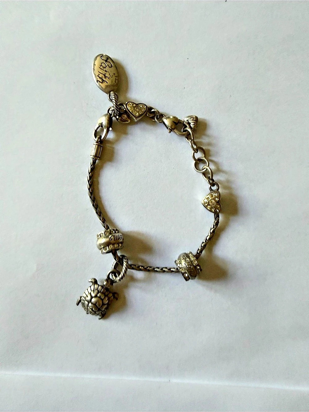 Charm Bracelet Silver Colored